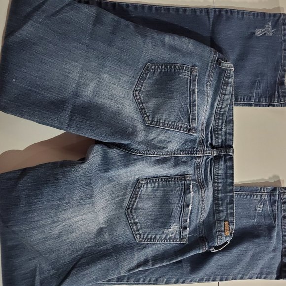 CHIOLE SIZE 9 DENIM ARCHITECT DISTRESSED SEE DESCRIPTION - Picture 1 of 7